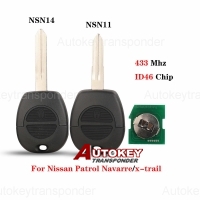 For Nissan 2Btn Remote key shell