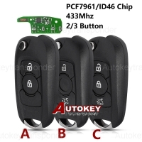 (433Mhz) Flip Remote Key For New Opel/Vauxhall Astra K