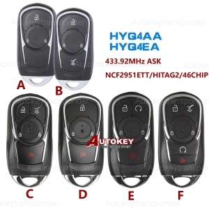 For  OPEL 2button Remote key