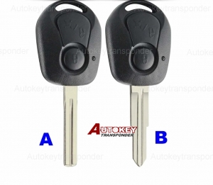 2 Buttons Remote Key Shell Fob Case Holder Cover For Ssangyong Actyon Kyron Rexton Car Key