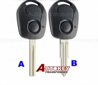 2 Buttons Remote Key Shell Fob Case Holder Cover For Ssangyong Actyon Kyron Rexton Car Key