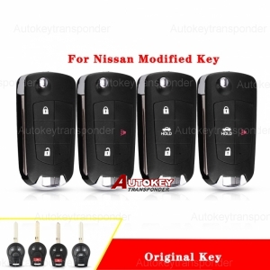 Flip remote key shell for Nissan