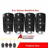 Flip remote key shell for Nissan