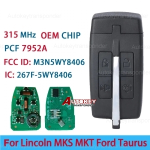 (315Mhz) M3N5WY8406 Full Keyless Smart Key For Lincoln MKS MKT/Ford Taurus