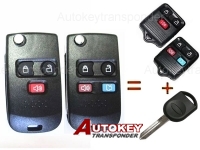 For  Ford flip remote key 313.8mhz 4D63+ chip