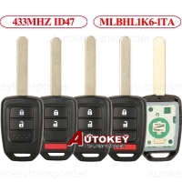 For honda complete remote key
