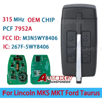 (315Mhz) M3N5WY8406 Full Keyless Smart Key For Lincoln MKS MKT/Ford Taurus