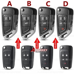 Chevrolet Cruze Epica Lova Camaro Vauxhall Insignia Astra For Buick Modified 2/3/4/5 Button Remote Key Shell Case