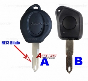 1 Button remote key shell for Peugeot 