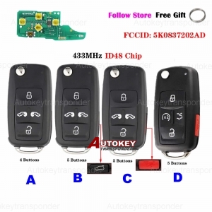 Flip Key For VW Multivan Sharan