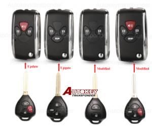 2/3/4 Buttons Updated Flip Remote Key Case For Toyota Avlon Crown Corolla Camry RAV4 Reiz Yaris Prado Key Shell Toy43