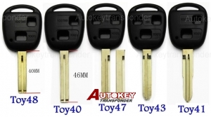 For toyota/lexus remote key shell Toy43/Toy48/Toy40/Toy41/Toy47