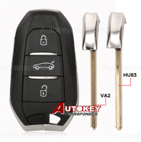 Peugeot/citroen 3Button Smart Key  