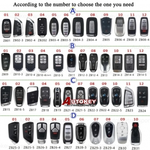 3 4 5 Buttons for BMW/ Benz/ Audi/ Hyundai/ Ford/ Honda/ Acura/ VW/ Land Rover/ Alfa KEYDIY KD ZB Series Smart Remote Key