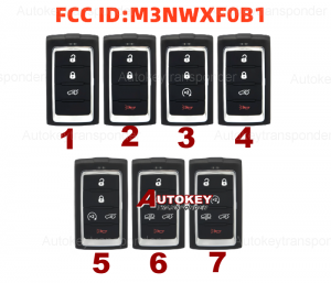 (433Mhz) M3NWXF0B1 Smart Key For Jeep Wagoneer