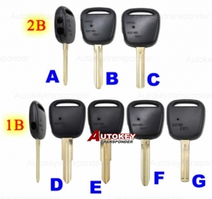 For  Toyata 1/2button Remote Key