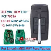 (315Mhz) M3N5WY8406 Full Keyless Smart Key For Lincoln MKS MKT/Ford Taurus