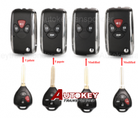 2/3/4 Buttons Updated Flip Remote Key Case For Toyota Avlon Crown Corolla Camry RAV4 Reiz Yaris Prado Key Shell Toy43